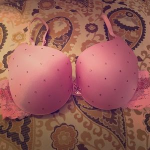 Victoria's Secret Angel Rhinestone Push Up Bra