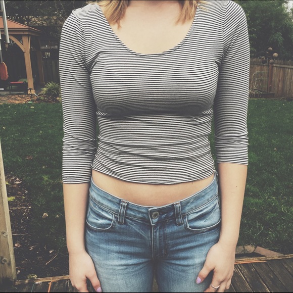 Striped crop top
