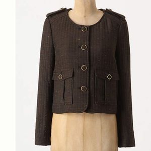 Anthropologie tweed brigade jacket by Cartonniere