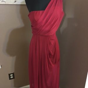 Beautiful draped brides maid dress