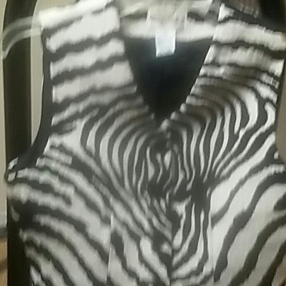 Zebra print vest