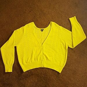 Bright Yellow-green Cardigan from Torrid