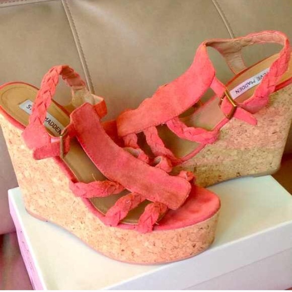 Coral wedges from Steve Madden
