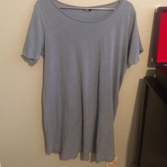 Plain blue oversized shirt size m