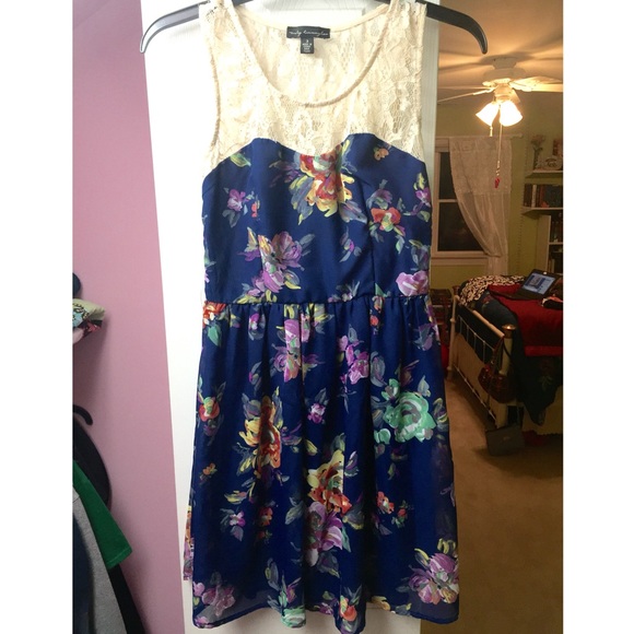 Blue floral sundress