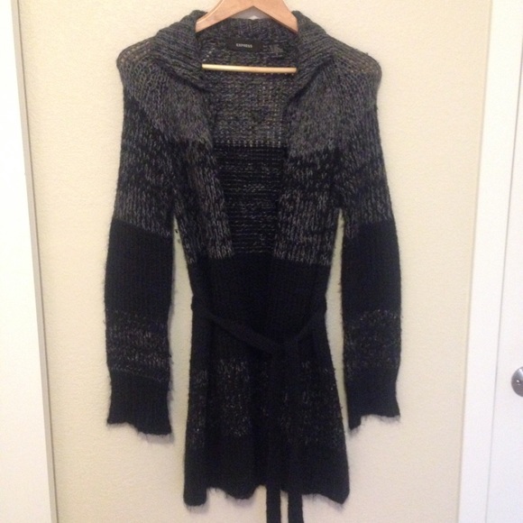 Express Button Sweater with Belt