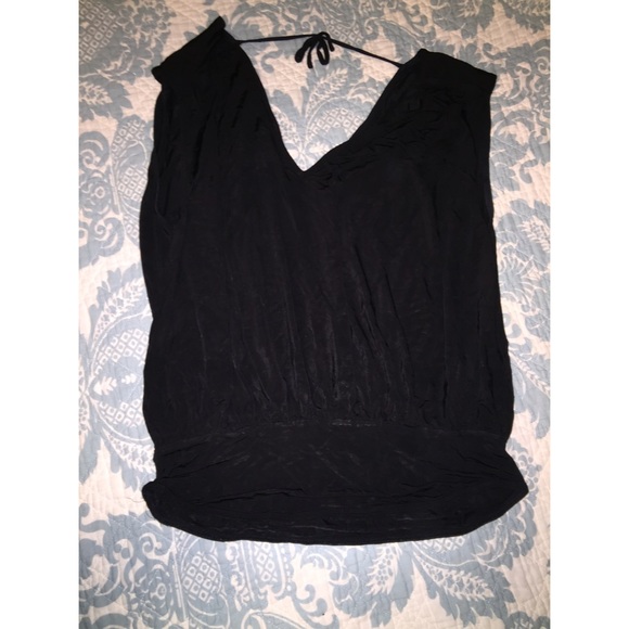 Black silky top