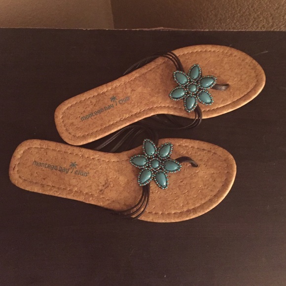 Turquoise sandals