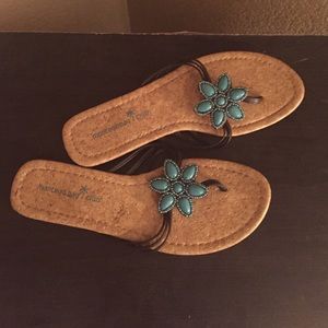 Turquoise sandals