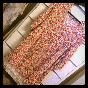 Floral dress with lace