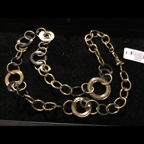 22" gold multicolored gold chain necklace