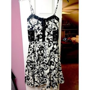 Bethany Mota Black and white sundress