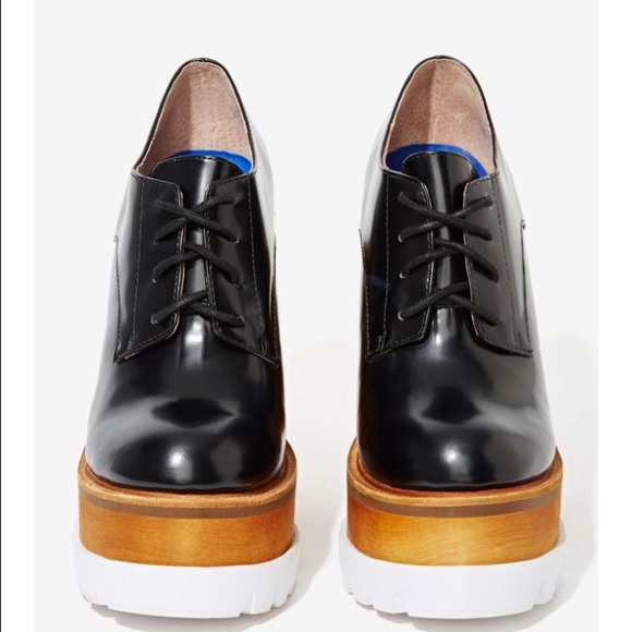 Leather Platform Booties "killacky"