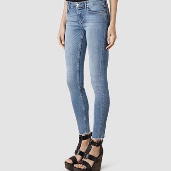 Mast Fray Indigo AllSaints jeans.