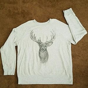 Grey Pullover with Stag - Merona