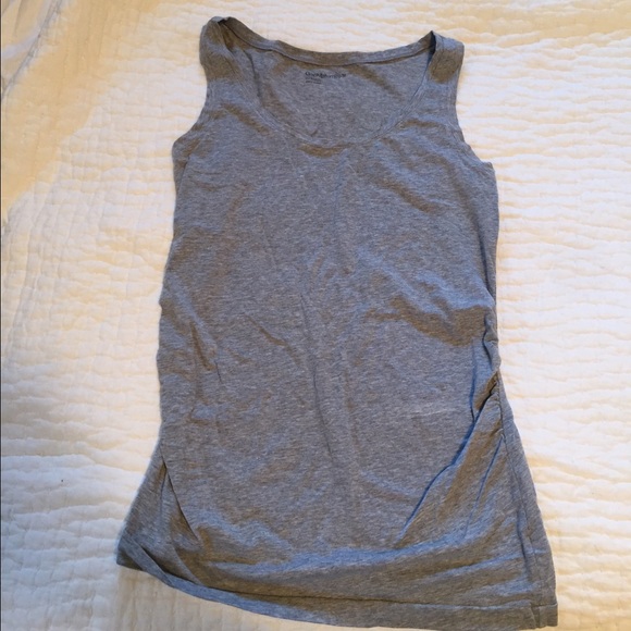 Gray maternity tank top