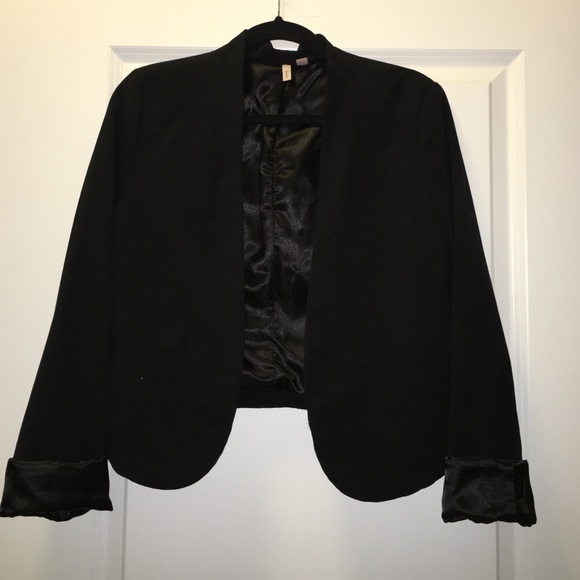 Black half length blazer