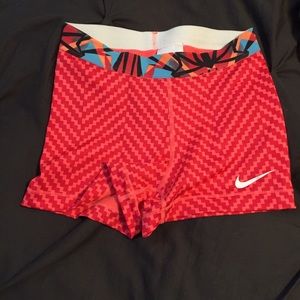 Nike PRO spandex zig zag shorts gym