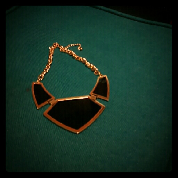 Gold and Black Necklace