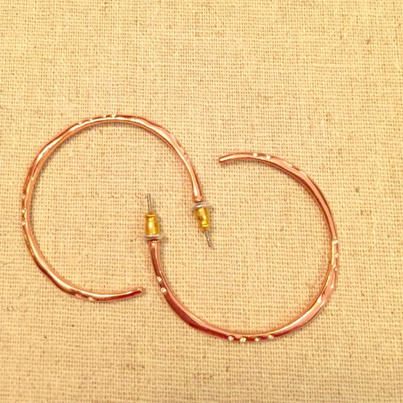 Stella & Dot | Rhea Rose Gold Hoops