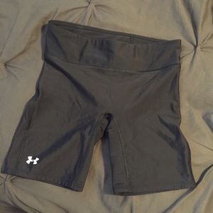 Under armour spandex compression shorts black sm