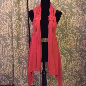 Burnt Orange Button Top