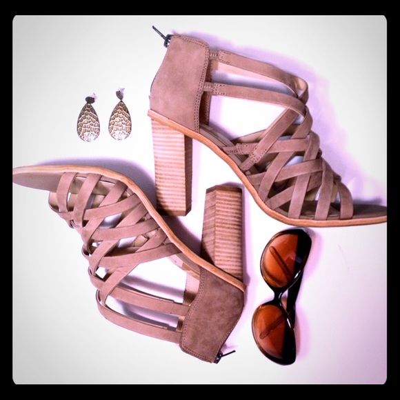Suede DV strappy heels!!!