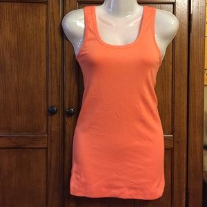 Orange maternity tank top