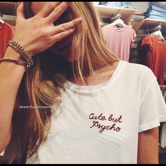 CUTE BUT PSYCHO BRANDY MELVILLE TEE