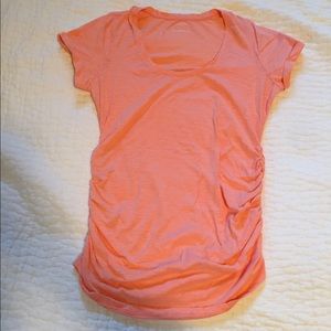 Orange maternity tee