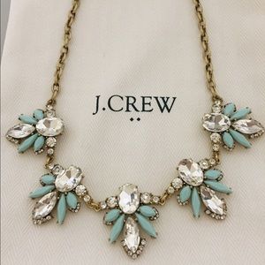 J. Crew Crystal & Turquoise Necklace