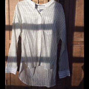 Silk/cotton blend Madewell peasant blouse