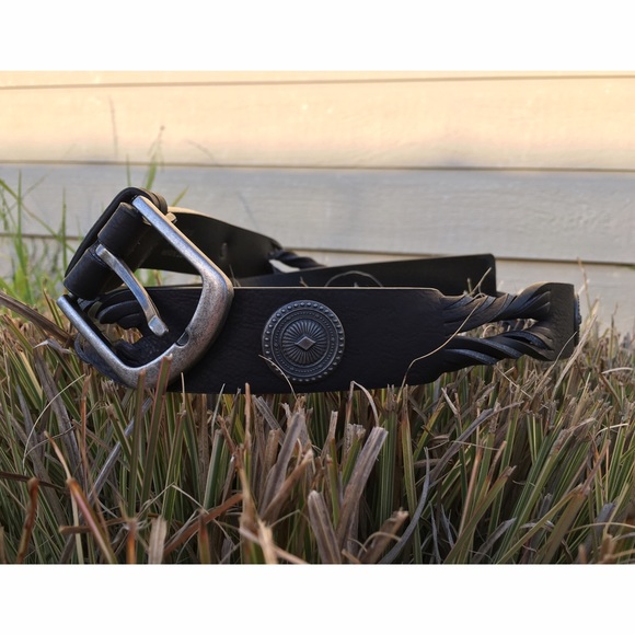 BLACK Forever 21 concho belt
