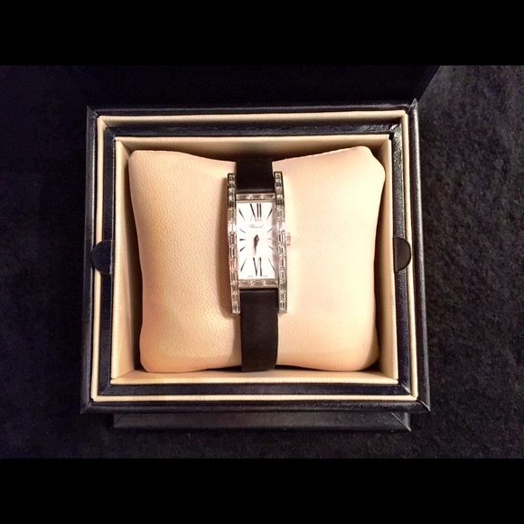 LADIES CHOPARD DIAMOND AND WHITE GOLD WATCH - Picture 2 of 4