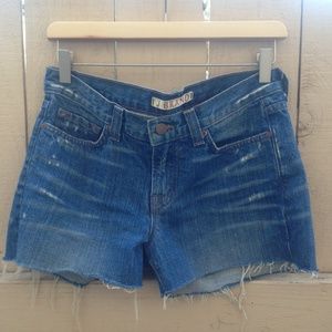 J Brand Medium Wash Denim Cutoffs