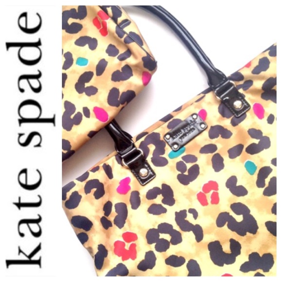 kate spade Handbags - •KATE SPADE• Leopard Pop Art Tote