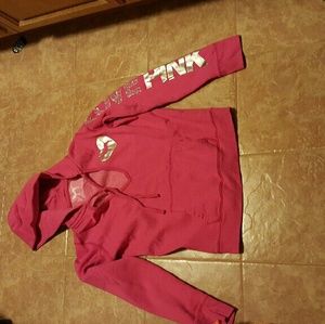 VS Pink Bling Hoodie-Large