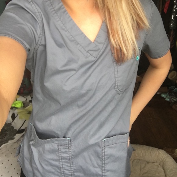 Med couture scrub shirt small &wonder wink top