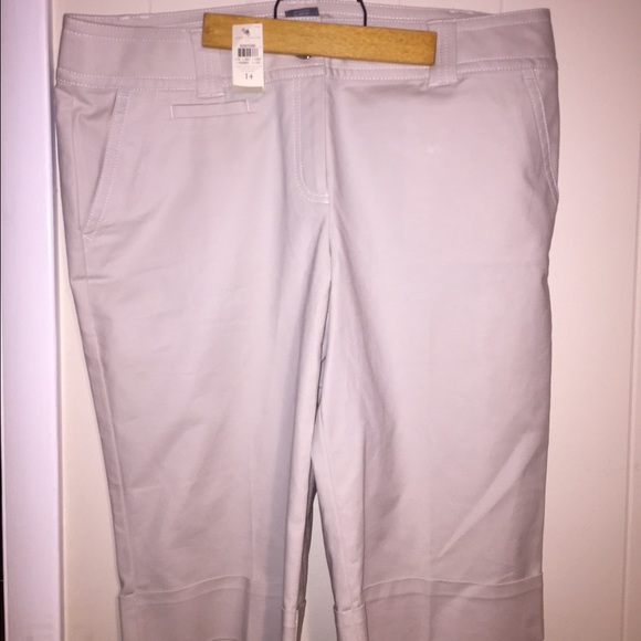 Ann Taylor Cuffed Capris Pants