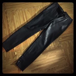 ZARA BASIC faux leather leggings
