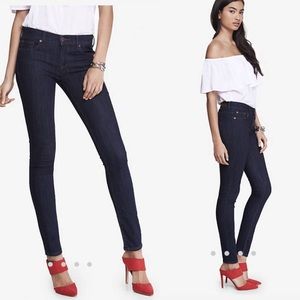Express Dark Mid Rise Jean Legging