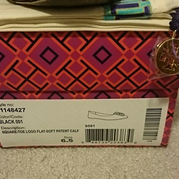 TORY Burch Discontinued Square Logo Flat - Picture 3 of 5
