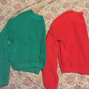 2 Knit Crop Tops