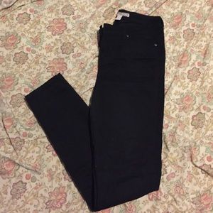 Black cotton skinny jeans