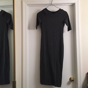 🔴SALE NWT midi dress cotton slate grey
