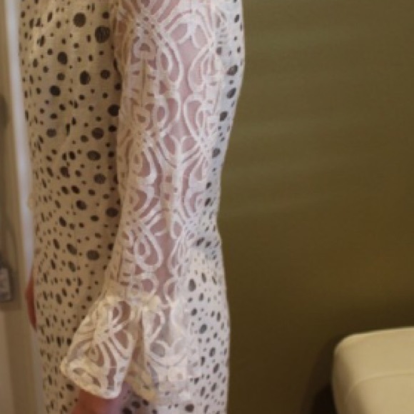NWT: Esley Lace cream and black dress. - Picture 4 of 4