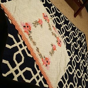 Anthro floral poncho