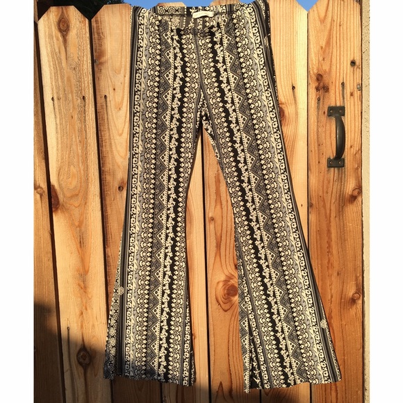 Flare printed pants