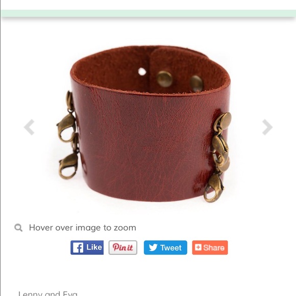 Lenny and Eva Wide Cuff Bracelet and Sentimentals