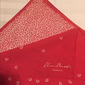 Vintage T&Co Elsa Peretti Floating Hearts Scarf